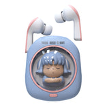 TD® Casque Bluetooth sans fil Bluetooth 5.2  Poubelle de dessin animé  Réduction du bruit Longue durée de vie de la batterie  Appel