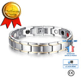 TD® Bracelet Galvanoplastie Aimant Couple Titane Acier Bracelet Bracelet Personnalité Bijoux Homme Métal Ajustable Bande Ajusteur