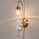 Applique Angel tout bronze Luxe léger Simplicité moderne le restaurant chambre chevet rayon Mur TV