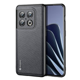 TD® Étui de téléphone en fibre de nylon pour OnePlus 10 Pro Housse de protection Armure anti-empreintes digitales Gaufrage Mode simp