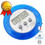 TD® Minuteur Rond Bleu Digital Electronique Magnétique de Cuisine/ Compteur à rebours/ Alarme Multifonctionnel Bleu