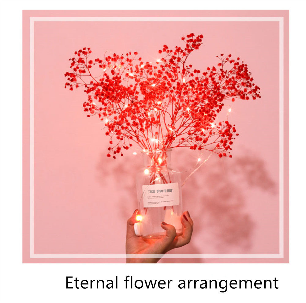TD®   fleurs séchées naturelles bouquet fleur artificielle mariage mariée rouge deco décoration salon intérieur extérieur fête étern