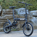 Vélo pliable en alliage d'aluminium 16 pouces vélo de mobilité portable étudiant adulte à vitesse variable