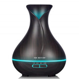 TD® Humidificateur Ultrasonique/Diffuseur Arôme,Huiles Essentielle Purificateur Vaporisateur 400 ml,Pour SPA/Yoga/Maison/Bureau Noir