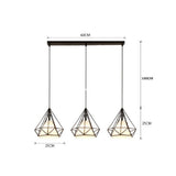 TD® Lustre forme diamant style moderne contemporain pour décoration intérieur chambre salon design industriel tendance de qualité