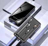 TD® Câble intégré 20000mAh 2.1A banque d'alimentation mobile à charge rapide haute capacité, banque d'alimentation pour iPhone Andro