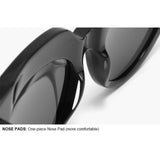 TD® Lunettes de soleil Europe et Amérique Retro Cat's Eye Plate Sports de plein air pour femmes Lunettes de soleil polarisées