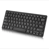 TD® Clavier noir ultra-mince, compact et exquis USB mini filaire petit clavier entreprise ordinateur bureau PC clavier mâle femelle