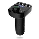 TD® Transmetteur FM de Voiture/ Bluetooth sans fil Kit mains libres voiture Transmetteur FM Lecteur MP3 chargeur double