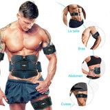Ceinture abdominale électrostimulation Appareil musculaire EMS pour ABS, bras, biceps Stimulation électrodes sport fitness