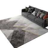 TD® Tapis simple géométrique salon table basse grande surface imitation cachemire chambre tapis de sol est sale et résistant à l'usu