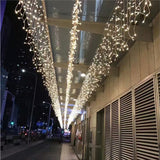 5m 216 têtes norme européenne LED décoration de fenêtre de lumière de glaçon clignotant rideau de lumière lumière étanche à l