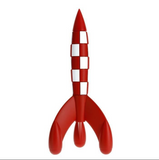 Jouet modèle de fusée modèle de figurine en résine modèle de jouet coloré figurine jouet modèle de fusée rouge figurine en ma