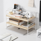 TD® Étagères Étagères de bureau simples Armoires de bureau Organiser le bureau Boîte de rangement Étagères d'art en fer Étagère créa