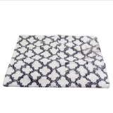 TD® GOGOLOVING Tapis De Salon Shaggy - Peluche Modèle De Gourde Blanche -160 X 230cm