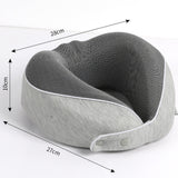 TD® La mousse à mémoire de forme d'oreiller en forme de U peut être stockée oreiller de voyage d'oreiller de cou d'avion