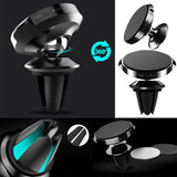 TD® Support grille aération aimant de téléphone portable voiture sortie d'air métal universel magnétique solide smartphone  fixation