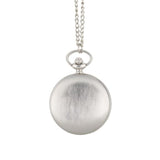 TD® Montre de poche à quartz grande lumière-Mode  chaîne collier pendentif en argent sterling quartz-montres cadeaux pour hommes