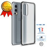 TD® Convient pour un plus 2 coque de téléphone portable avec armure à détection de peau, housse de protection anti-chute givrée.