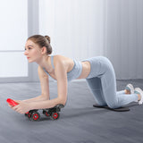 TD® Roue musculaire abdominale avec accoudoir Roue musculaire abdominale à quatre roues pour hommes et femmes pour perdre du poids