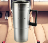 TD® thermos bouilloire mug electrique voiture  inox cafe alimentaire chaud thé avec infuseur isotherme de voyage petit design vintag