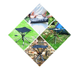 Tabouret pliant rétractable extérieur banc de chaise de camping en acier inoxydable mazza portable