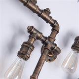 Applique d extérieur Appliques Murales Vintage Industrielle Reacutetro en Tuyau dEau avec Cinq Sources de Lumiegravere Edison
