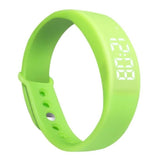 TD® Montre Bracelet Intelligent LED 5W Multifonctionnelle / Podomètre Sommeil Surveillance Smart Bracelet Silicone (Verte)