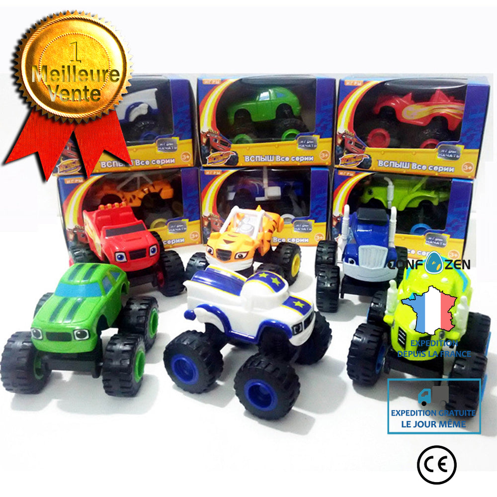 Monster Trucks. Jouets De Voiture Pour Enfants. Jeu De Dessin Animé