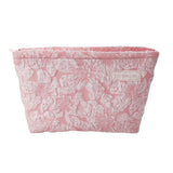 TD® Sac cosmétique de voyage rose en relief voyage d'affaires grande capacité pochette Portable sac cosmétique léger sac en toile