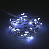 TD® LED Mini Bouton Batterie Fil De Cuivre Fil De Cuivre Lumière Bouquet Lanterne Lumineuse Boîte Cadeau Petite Chaîne Ampoule 5m Bl