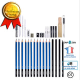 Ensemble de crayons de peinture Ensemble de crayons de peinture 32 pièces Kit de croquis Ensemble peinture de croquis de pape