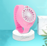 INN® Mini Ventilateur de Montre, Montre portable, Lumière LED Colorée, Ventilateur USB Pliable pour Femmes et Enfants (Rose)