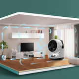TD® Ventilateur de circulation d'air bureau mini ventilateur électrique petit ventilateur tête secouante silencieuse