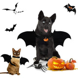 TD® Halloween decoration pet Halloween Poitrine et Dos Chien Costume Chat Imprimé Ailes de Chauve-Souris