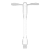 INN® Mini ventilateur USB flexible portable pour toutes les alimentations USB Sortie Banque d'alimentation PC Blanc