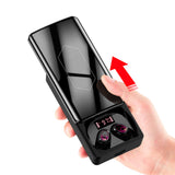 TD® Oreillette Bluetooth intra-auriculaire  Bluetooth 5.0   Affichage numérique LED  Résistant à la transpiration  Alimentation mobi