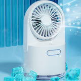 TD® Ventilateur d'humidification par pulvérisation Ventilateur de refroidissement silencieux Petit ventilateur USB