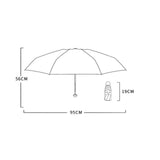 TD® Capsule parasol crème solaire anti-ultraviolet pare-soleil colle noire pluie ou brillance double usage mini quintuple ultra-lége