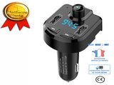 TD® Voiture allume cigare 3.6A voiture Bluetooth MP3 téléphone mains libres lecteur FM émetteur chargeur 12v prise - Type Argent