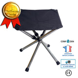 Tabouret pliant rétractable extérieur banc de chaise de camping en acier inoxydable mazza portable