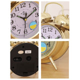 TD® Réveil mécanique rétro horloge à l'ancienne classique fer à cheval cloche horloge métal nostalgique horloge robuste et durable