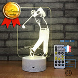 TD® Lampe optique poser décoratif tactile 7 couleurs illusion optique - modèle Baseball - faible consommation câble USB 3 piles AAA