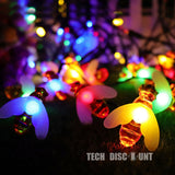 TD® Guirlande lumineuse extérieur anniversaire décoration 3 m couleur éclairage de vacances chaîne fête étanche jardin clignotant fi