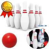 TD® Mini Jeu de Bowling 10 Quilles + 1 Balle et 1 Tapis/ Jeu Bowling Enfants/ Quille Jouet/ Jeux Plein Air