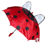 TD® parapluie mignon petite conception de coccinelle petites oreilles parapluie rouge