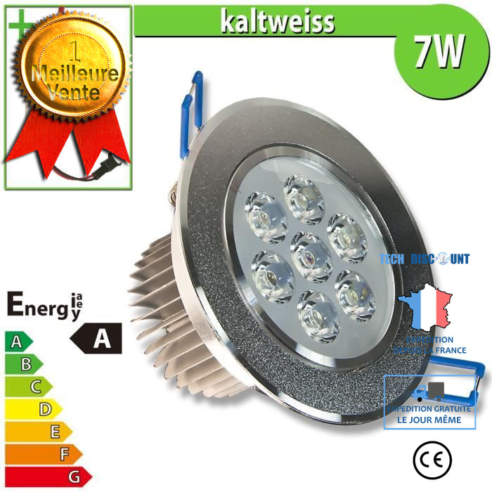 Lichtlord Dimmable Spot LED Encastrable Extra Plat 7W 700LM, Equi.70W Lichtlord Dimmable Spot LED Encastrable Extra Plat 7W 700LM, Equi.70W