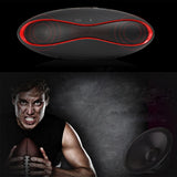 TD® mini enceinte portable puissant waterproof ovale smartphone bluetooth usb noir rouge haut parleur appels mains libres usb téléph