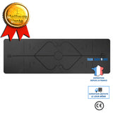 TD® Tapis Yoga -Tapis De Sport Fitness a La Maison -Tapis de Pilates,Poids léger,Antidérapant 183 * 61 * 0,6 cm noir