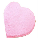 TD® Tapis De Fausse Fourrure Doux Cœur Hirsute DÉCoratif Moderne À La Mode Tapis De Chambre En Peau De Mouton  D'enfant De Fille Ros